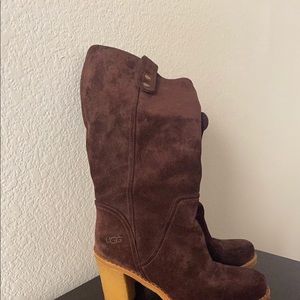 Ugg suede heel  boots